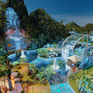 Tropical Island Villa by Torax 3DXChat Sharing Resorts